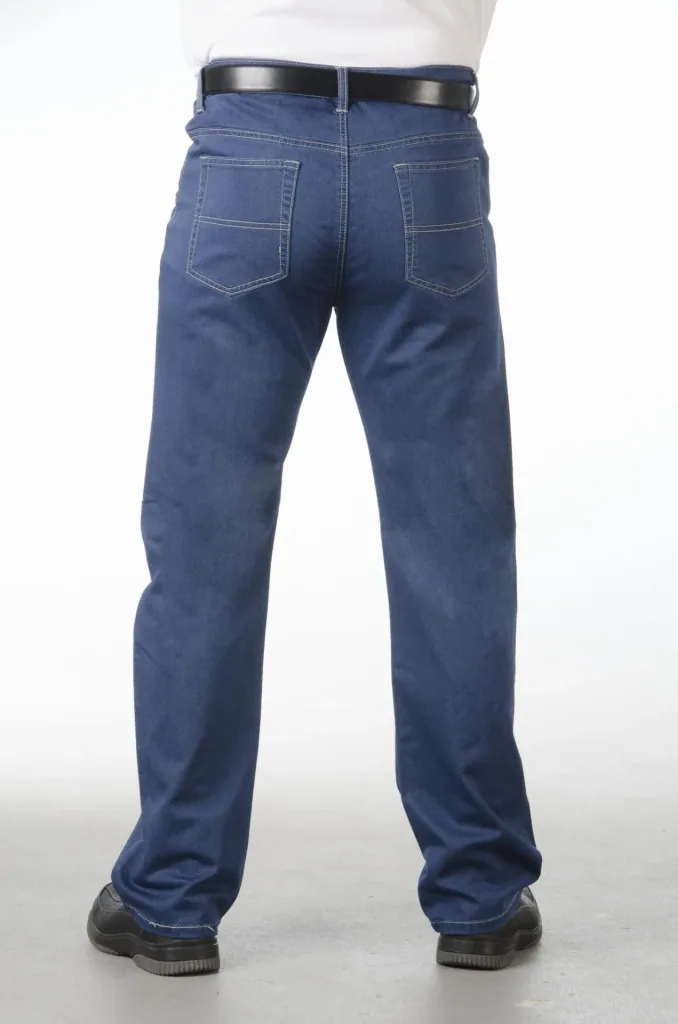 Premium jeans, crease-free, extra soft, color blue size 25