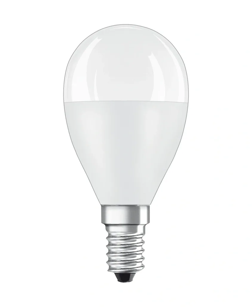 LED STAR drop lamp with 7.5 watts, E14, warm white, matt