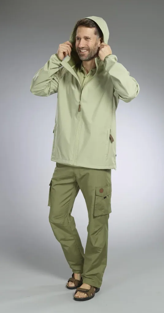 Functional jacket, color khaki, size 3XL
