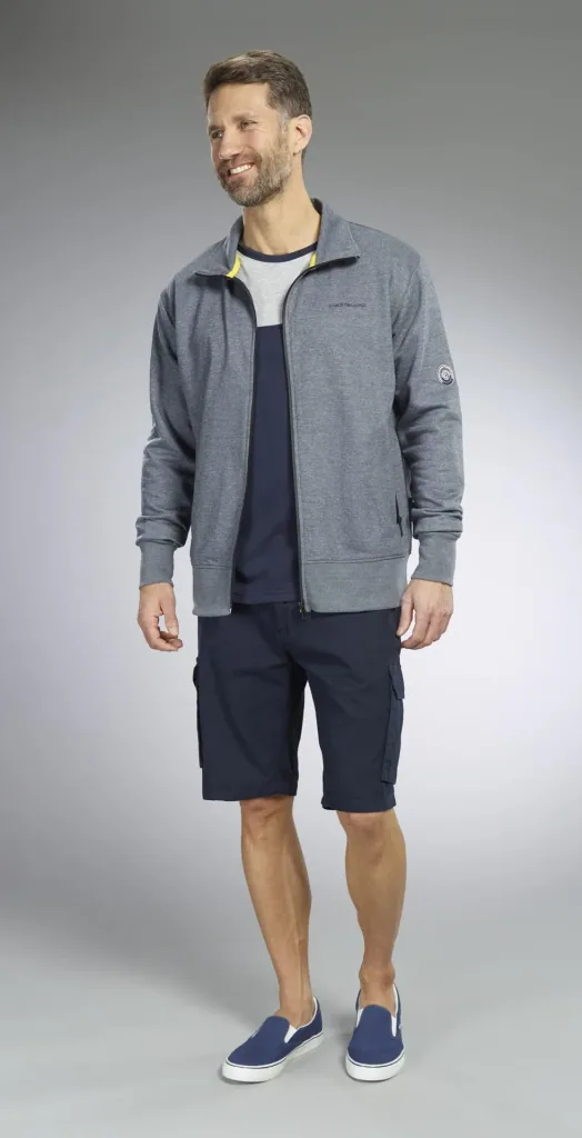 Sweat jacket, color navy, size M