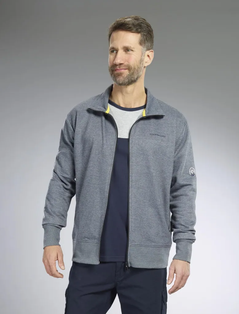 Sweat jacket, color navy, size M