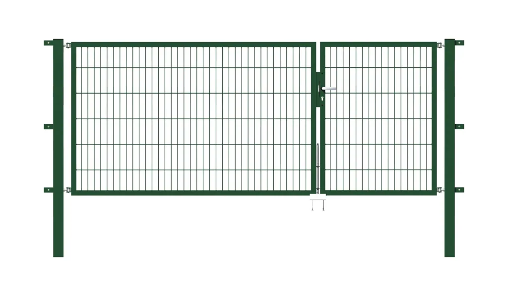 Double gate set Flexo including posts 1 + 2 x 1.2 m green