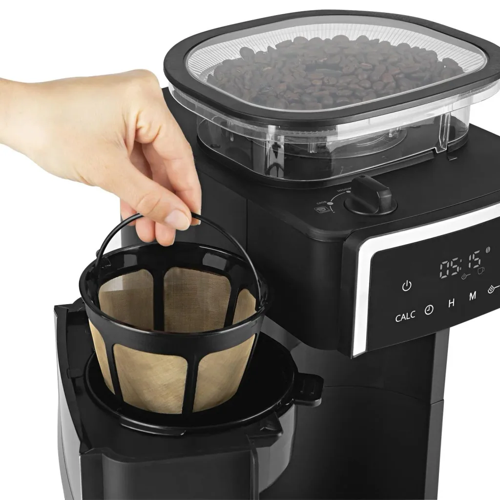 Coffee machine with conical grinder "Fresh-Aroma-Perfect III Duo" with 1.25 l glass jug