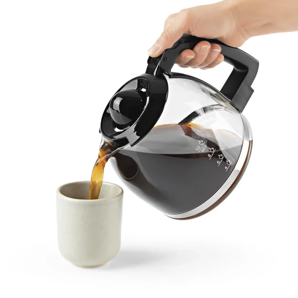 Coffee machine with conical grinder "Fresh-Aroma-Perfect III Duo" with 1.25 l glass jug