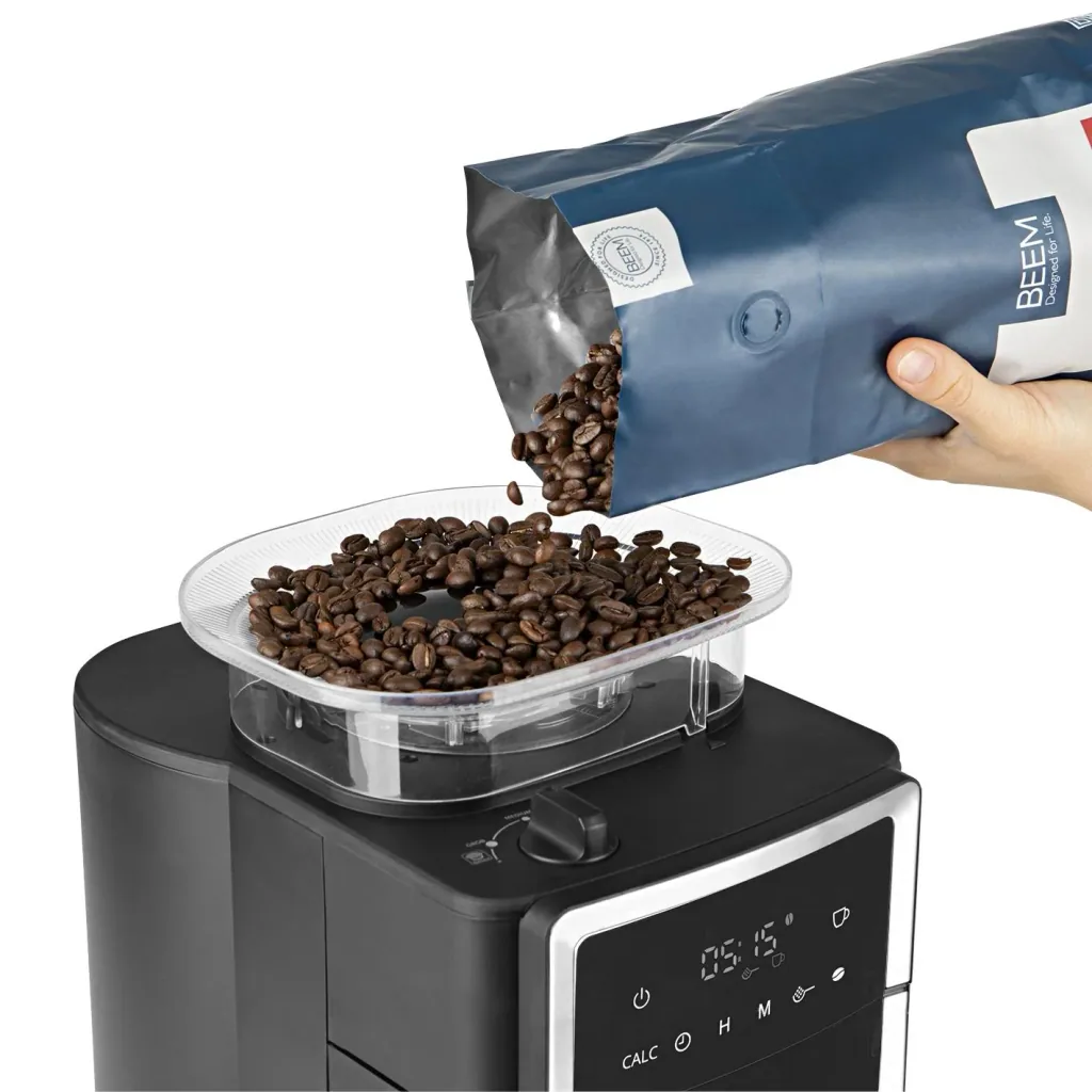 Coffee machine with conical grinder "Fresh-Aroma-Perfect III Duo" with 1.25 l glass jug