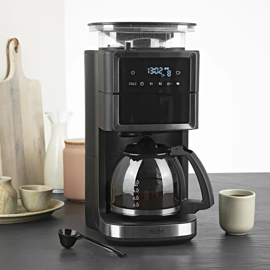 Coffee machine with conical grinder "Fresh-Aroma-Perfect III Duo" with 1.25 l glass jug