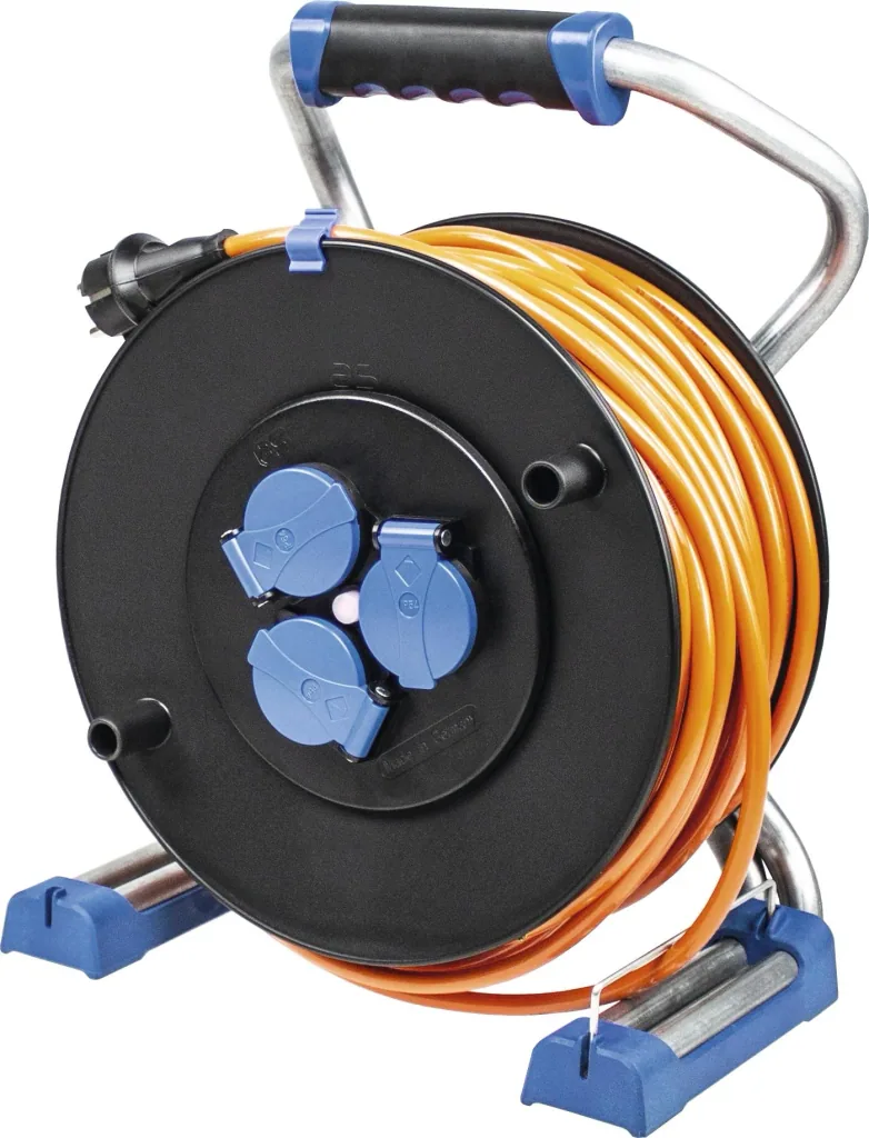 Cable reel Xperts 320mm, 40m, H07BQ-F 3G2.5, IP44, DGUV-I 203-006