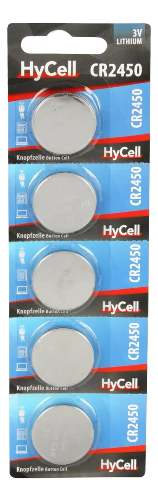 Lithium button cells CR2450 - 5 pieces