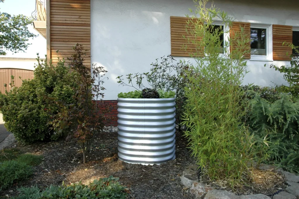 Raised bed Terra Round 858, color blank