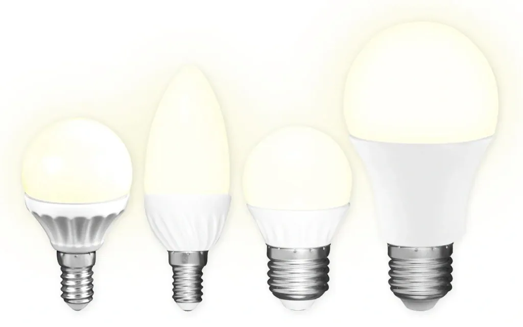 Set of 3 LED bulbs - 3 watts, E27, drop shape, warm white, 250 lm