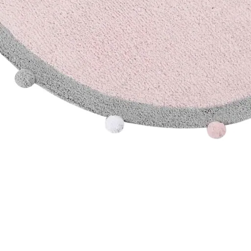 Lorena Canals okrągły bawełniany dywanik Bubbly pink