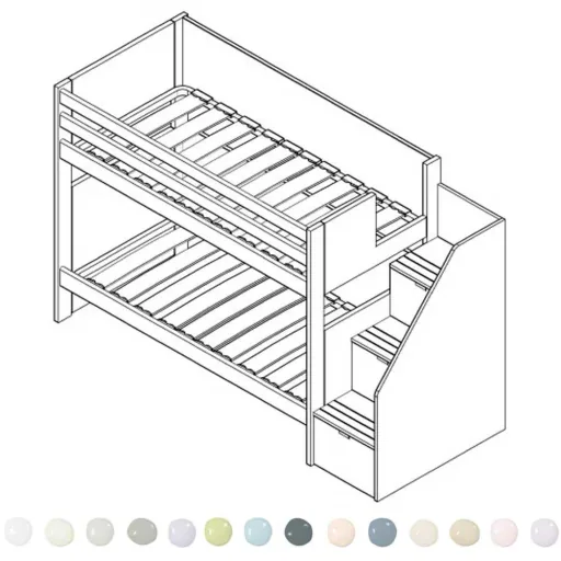 Muba Bespoke Loft Bed z Schodami