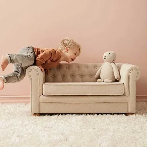 Kids Concept sofa Chesterfield naturalna
