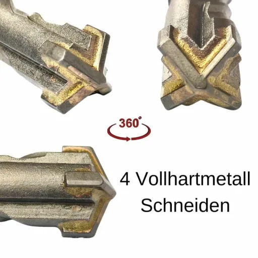 Wiertło SDS Plus 18mm x 210mm 4-ostrzowe do betonu