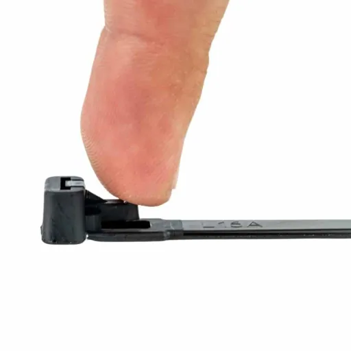 Opaski Kablowe Wielokrotnego Użytku 200mm Czarne - 100 szt. Przemysłowe