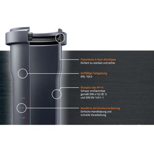 HTsafeB Kolano DN/OD 75 15 Stopni