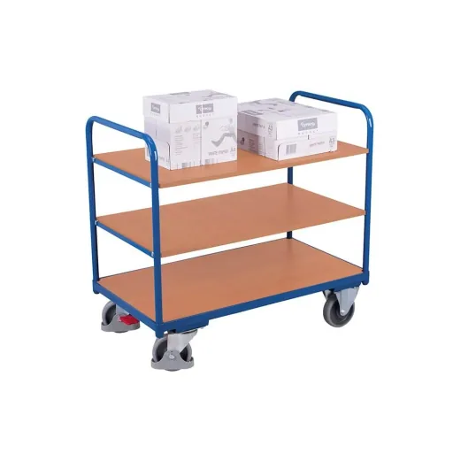 Wózek piętrowy z 3 półkami 250 kg Typ S + EasySTOP