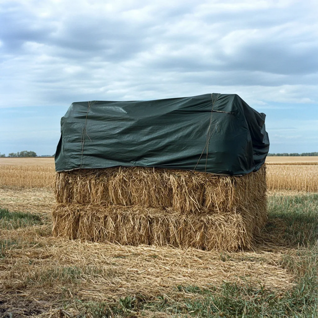 Plandeka, plandeka budowlana, 280 g/m² zielona, wodoszczelna, wytrzymała, 6x10 (60m²)