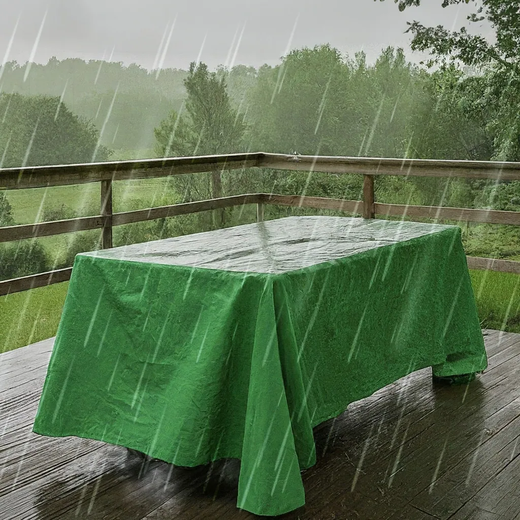 Plandeka ogrodowa zielona 3x5m (15m²), 650g/m² PVC - Wodoodporna i wytrzymała