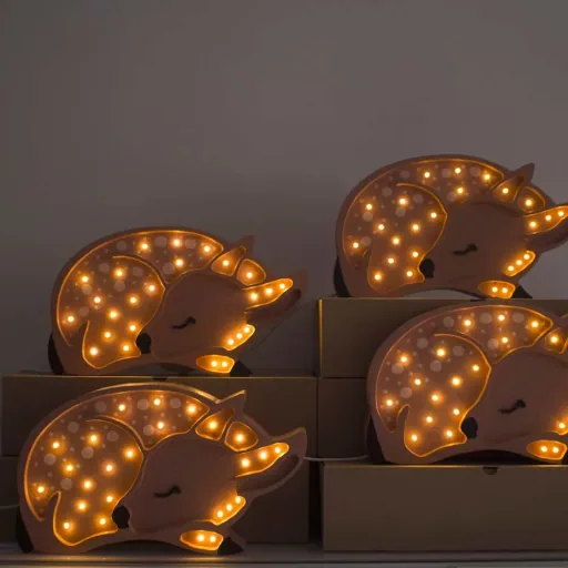 little lights Led deco lampa jelenia brązowy