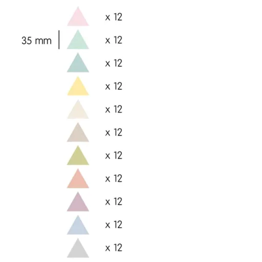 tresxics naklejka ścienna triangles pastel