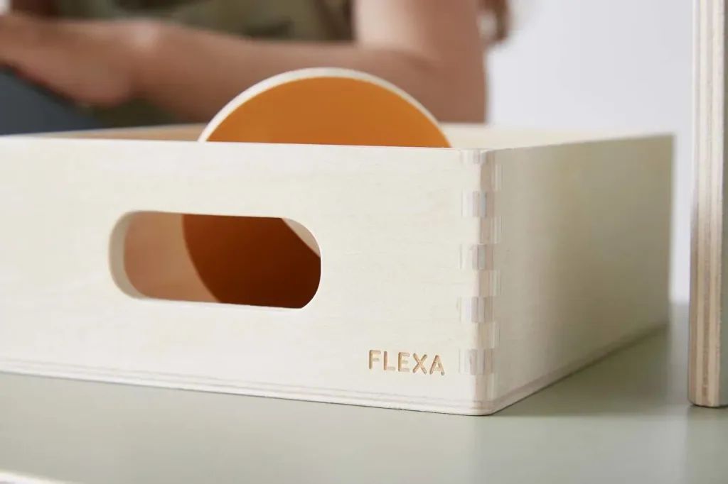 Flexa jedzenie dla dzieci owoce drewno