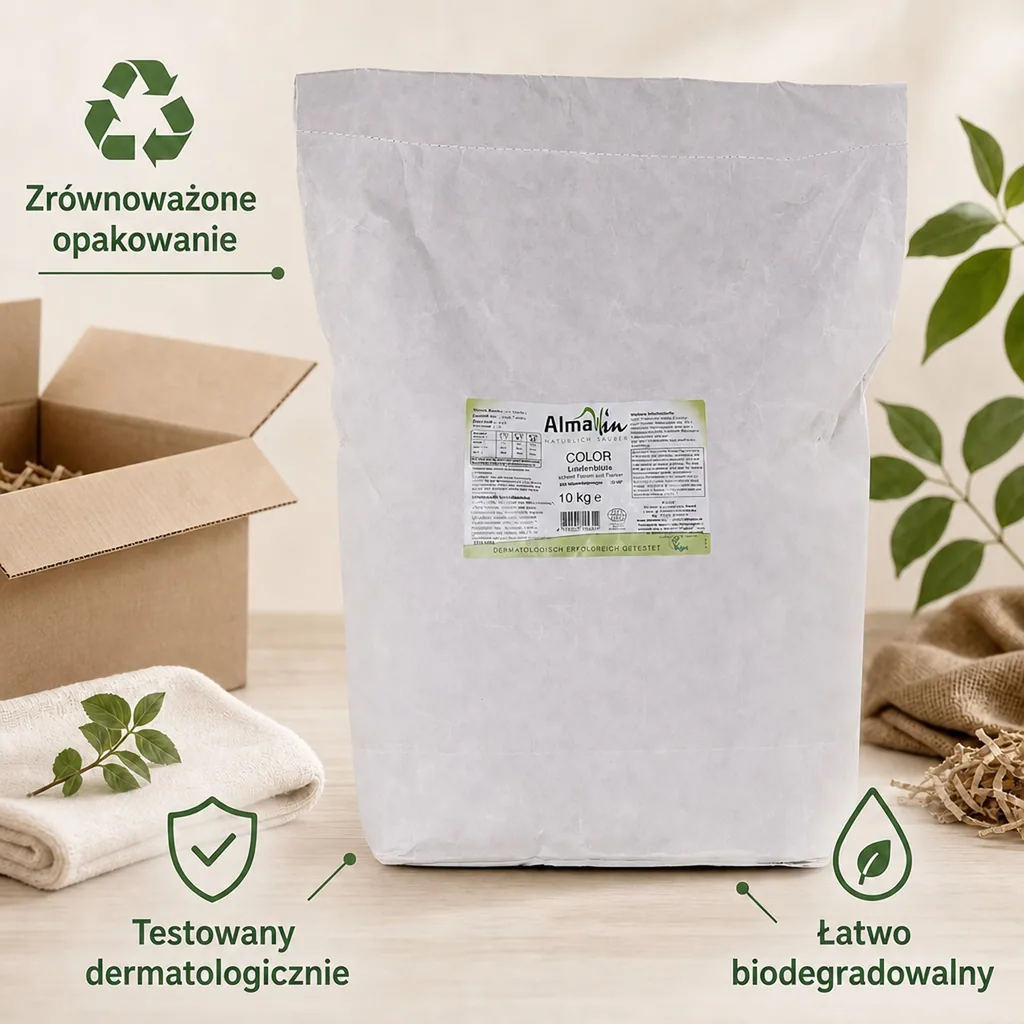 Proszek do prania kolorów 10 kg, kwiat lipy