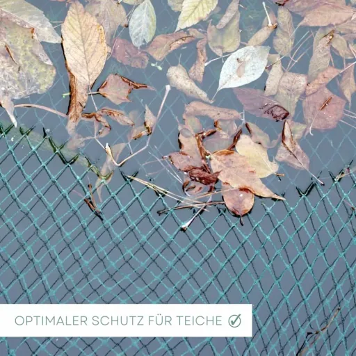 Siatka na oczko wodne 8x10m, Ochronna, UV stabilna - Zabezpieczenie przed liśćmi i ptakami