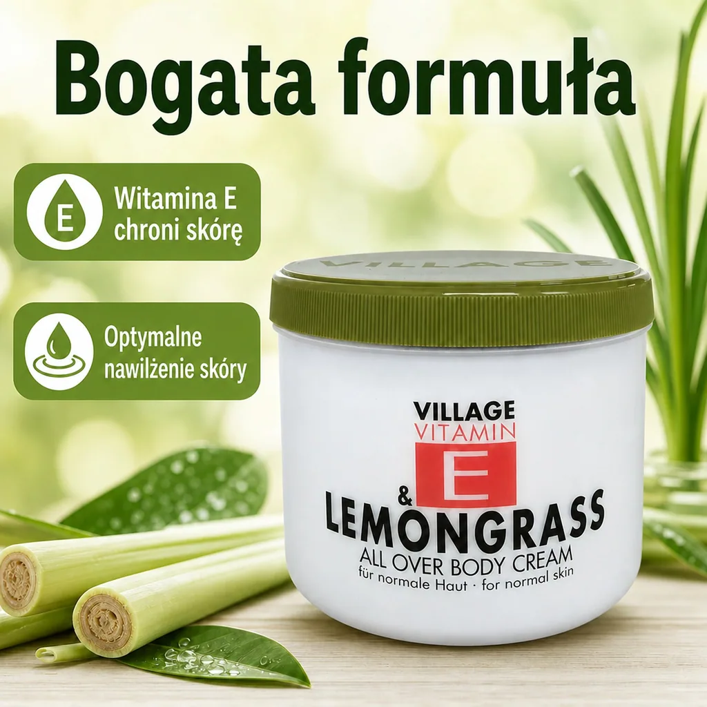 Balsam do ciała witamina E, Lotion do ciała 500ml, Krem do ciała witaminowy