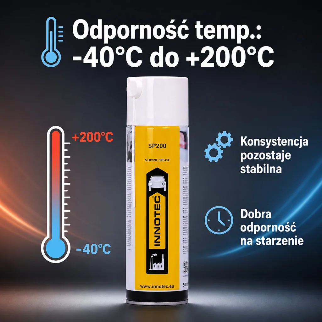 Silikon w sprayu, smar silikonowy, silikon w aerozolu, 500 ml, smar do uszczelek