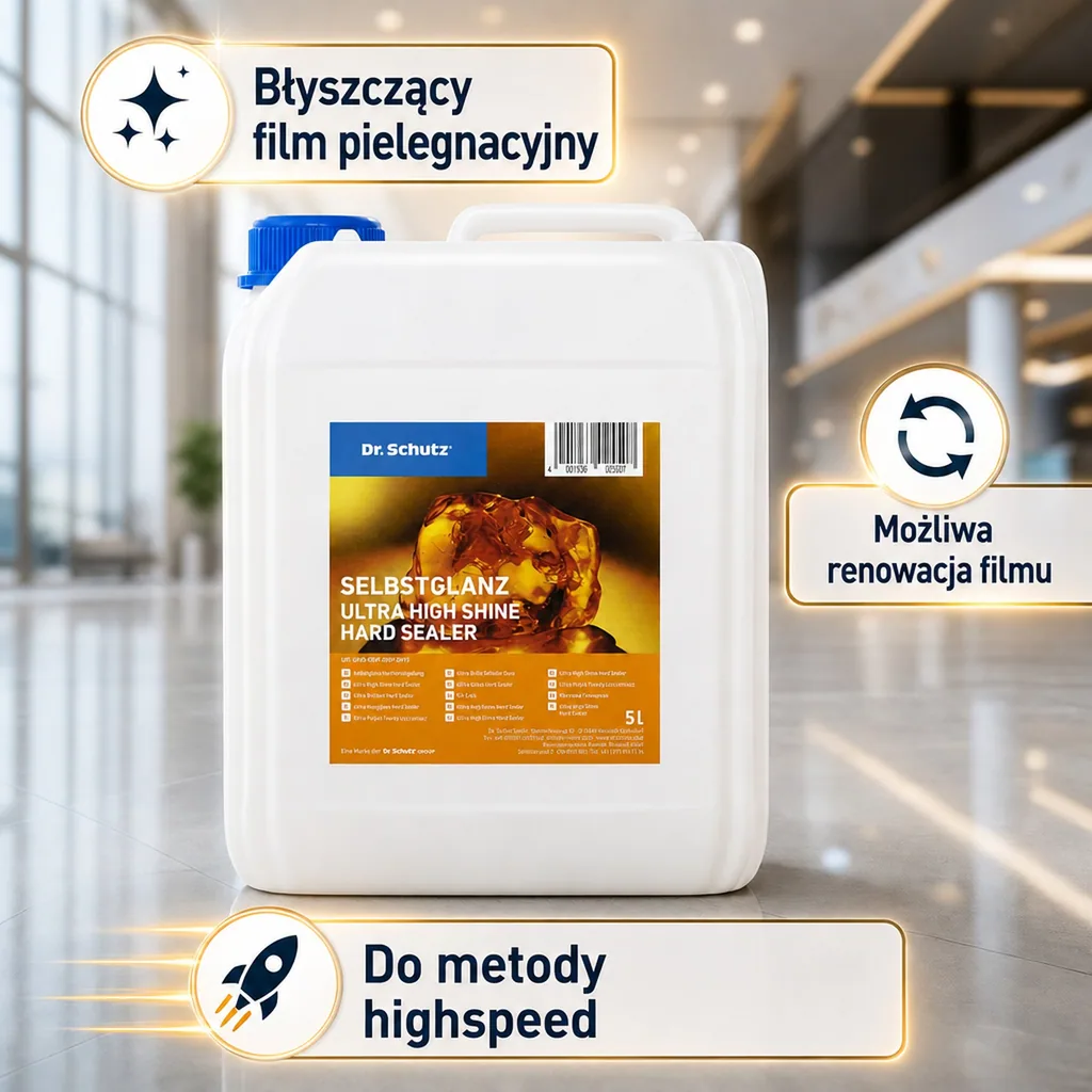 Lakier do podłogi, powłoka samopołyskowa, 5L, do 100m², połysk