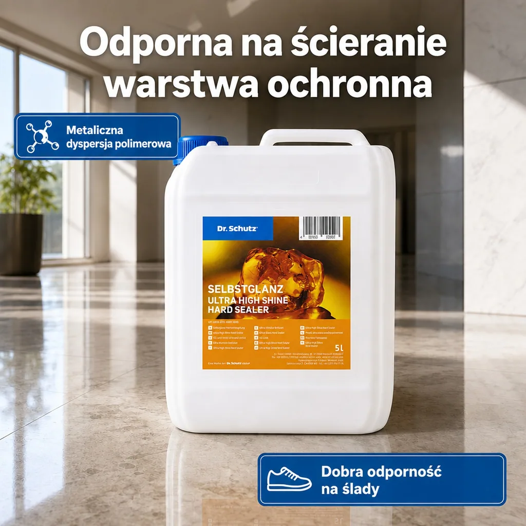 Lakier do podłogi, powłoka samopołyskowa, 5L, do 100m², połysk
