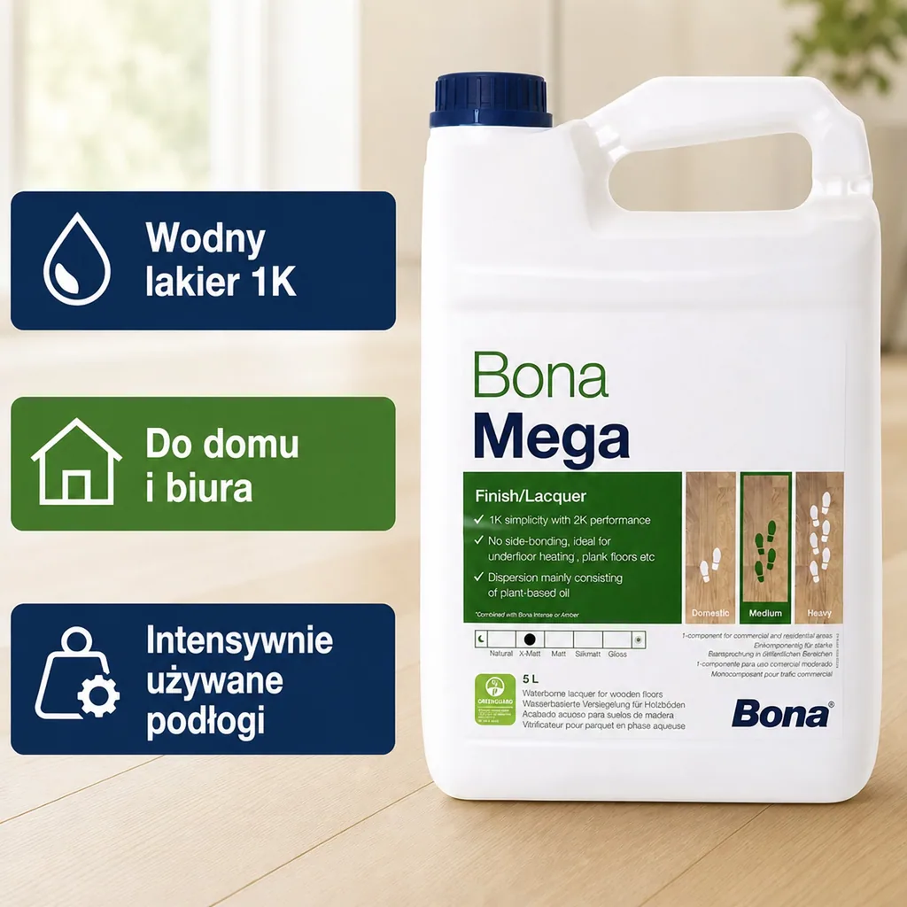 Lakier do parkietu 5l, lakier matowy do parkietu, extra mat