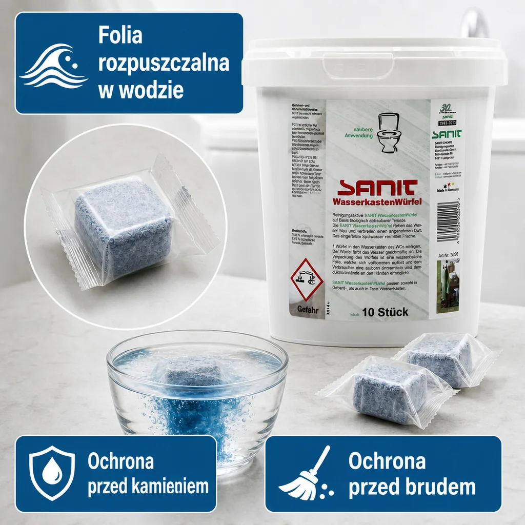 Kostki do spłuczki, 10 szt., kostka do WC, tabletki do spłuczki