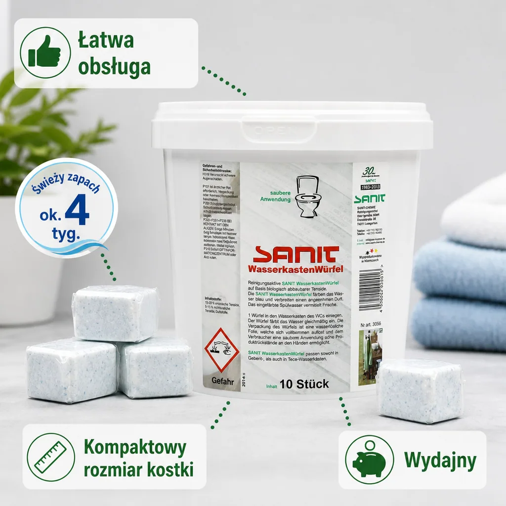Kostki do spłuczki, 10 szt., kostka do WC, tabletki do spłuczki