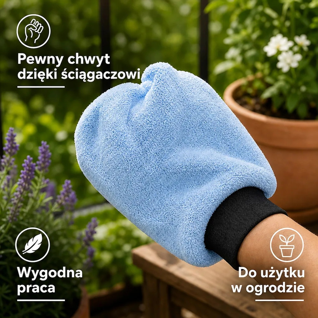 Rękawica do czyszczenia, duża rękawica do sprzątania, MEGA Clean, 1 sztuka