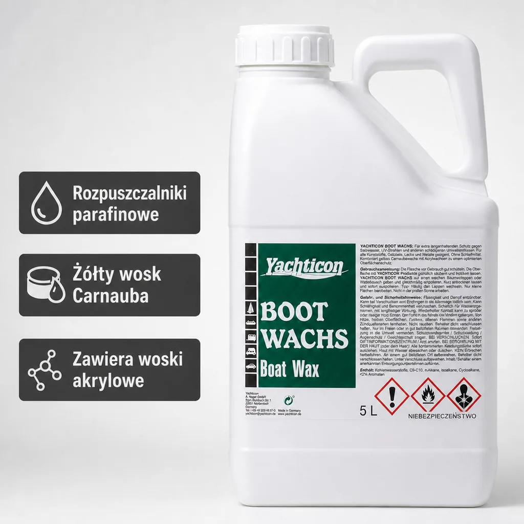 Wosk do łodzi 5l, wosk do jachtu, konserwacja łodzi