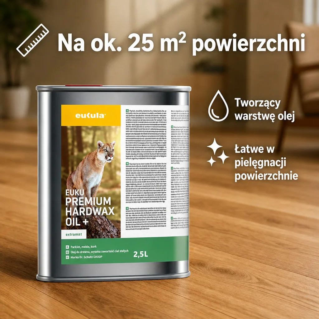 Olej do parkietu, olej do drewna, 2,5 litra, olej matowy do drewna