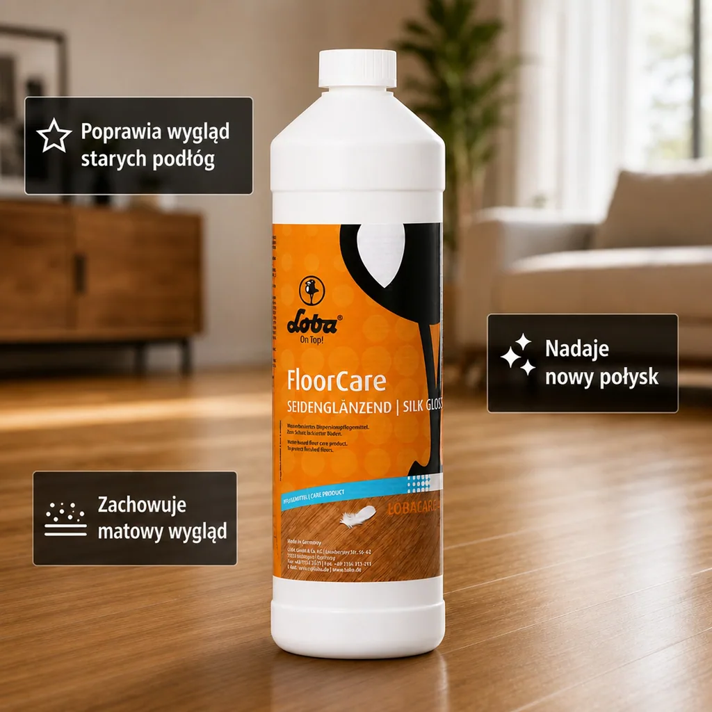 Pielęgnacja podłogi, środek do pielęgnacji podłóg, 1 litr, płyn do podłóg