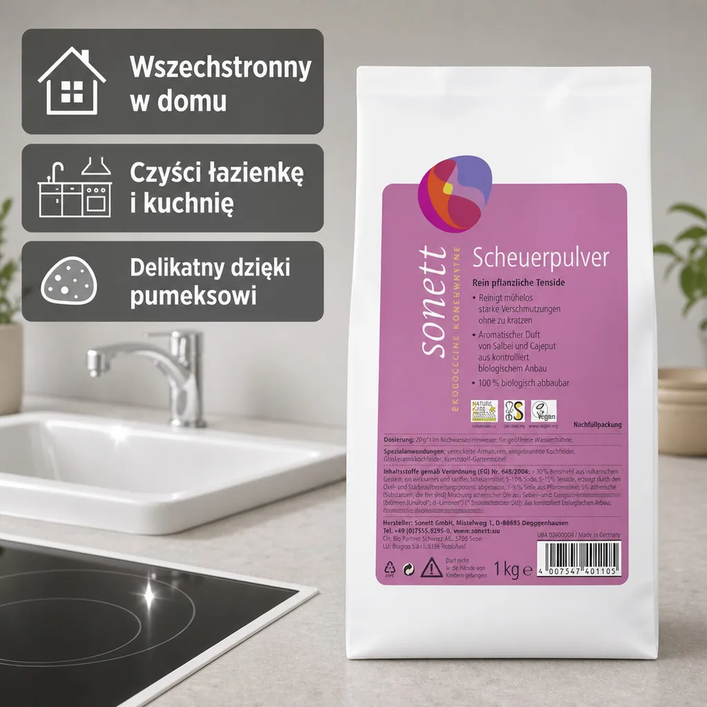 Proszek do szorowania 1 kg, proszek czyszczący, naturalny