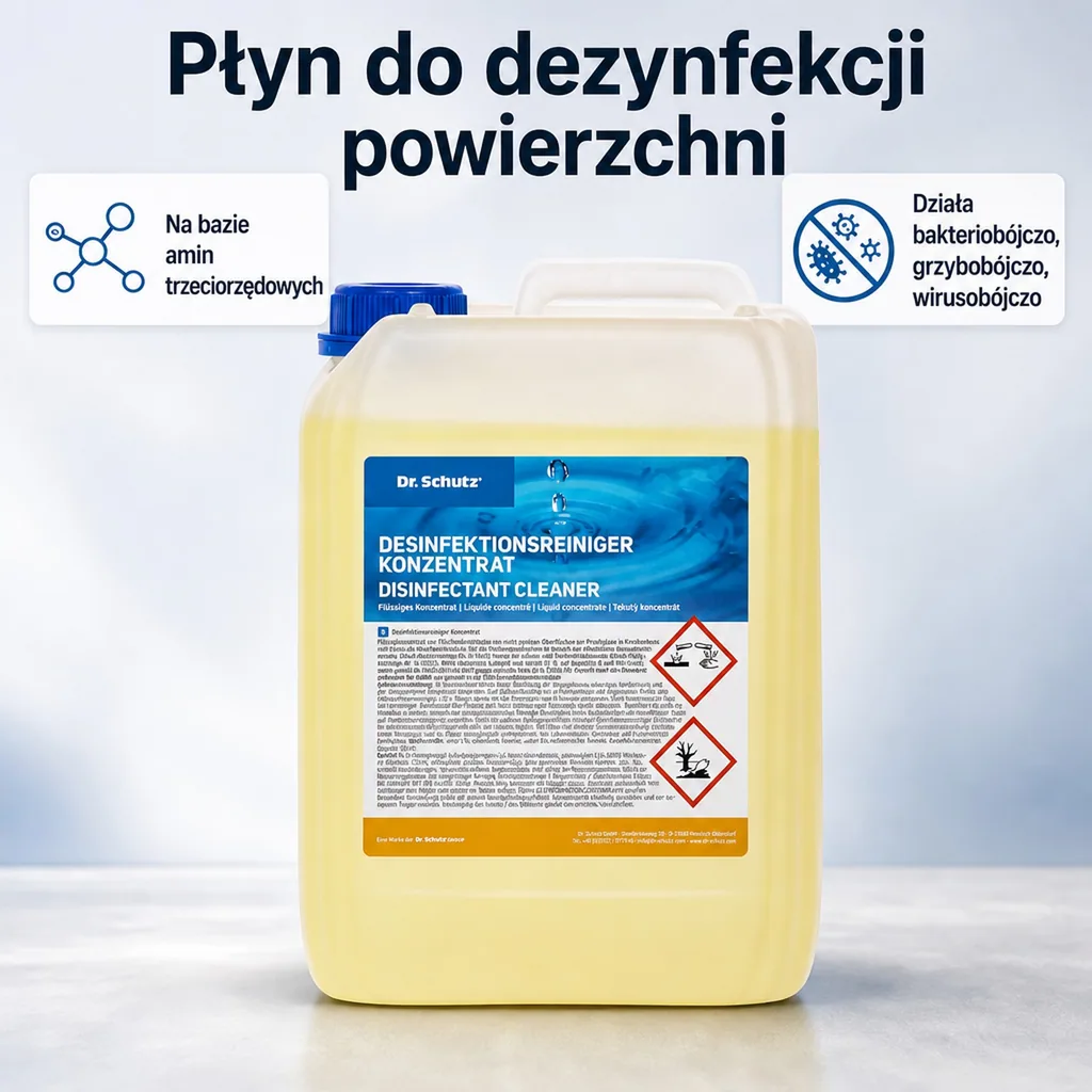 Środek do dezynfekcji powierzchni, koncentrat do dezynfekcji, 5 litrów