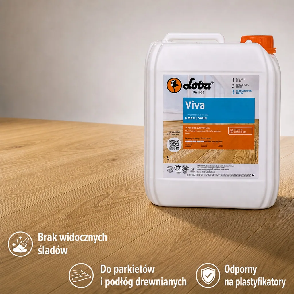 Lakier do parkietu, matowy, 5L, 1K