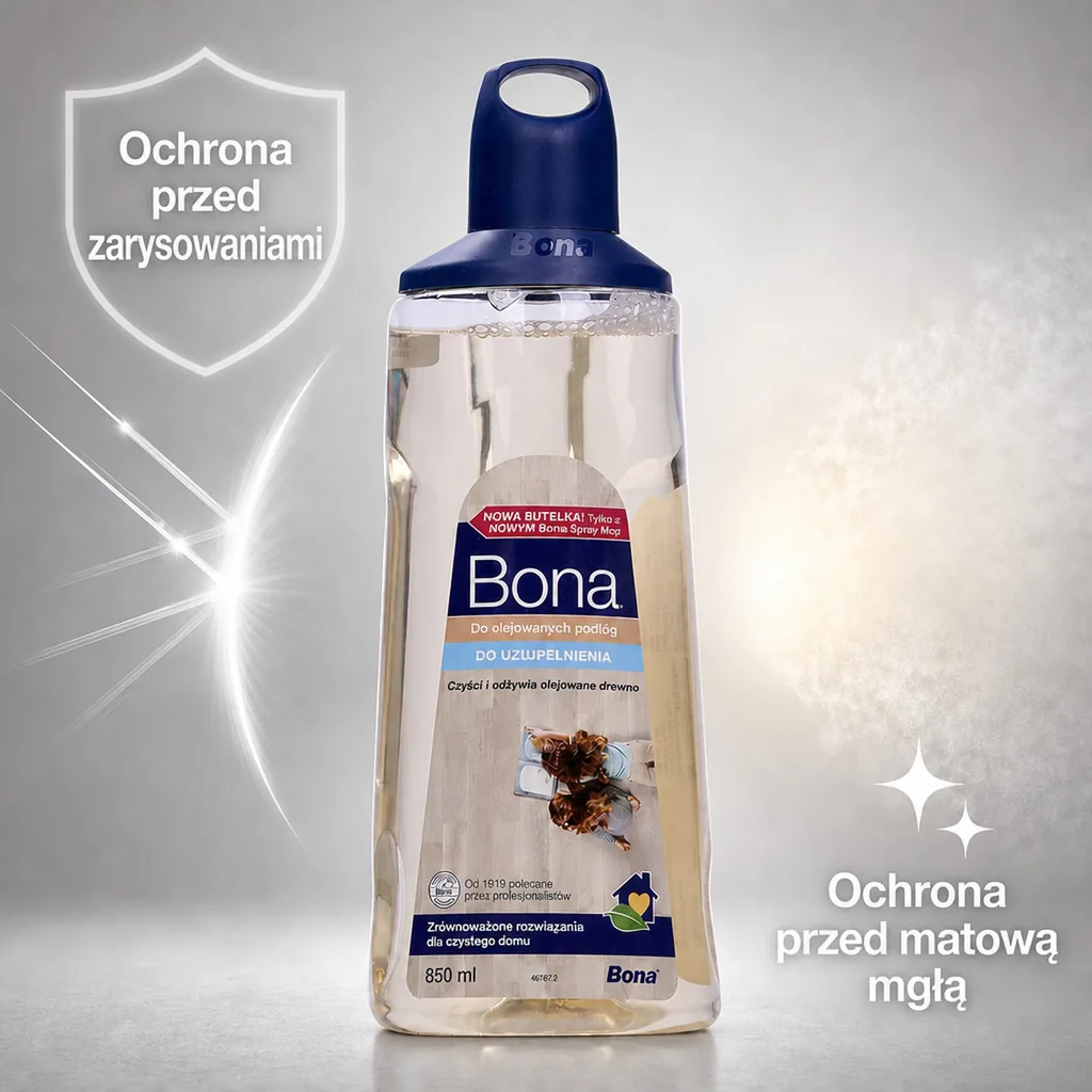 Bona do podłóg olejowanych, Refiller 0,85L, uzupełniacz do mopa