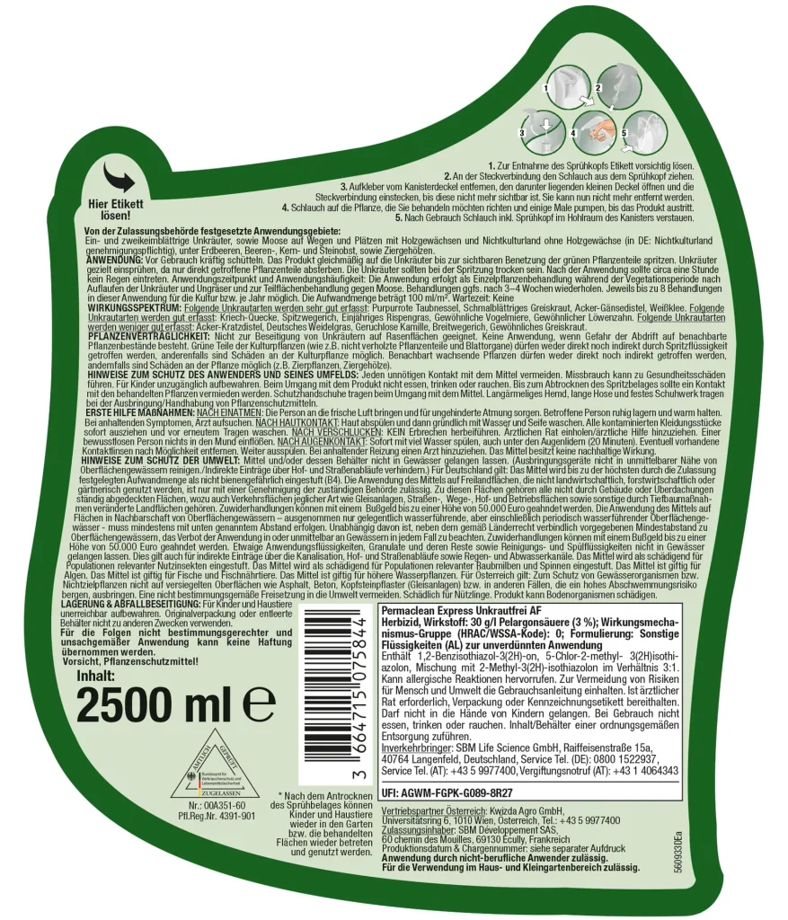 Permaclean Express Weed Free AF ​​2.5 L