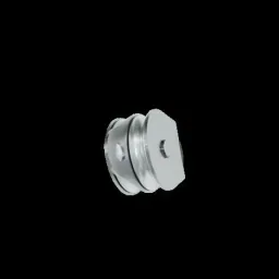 Stainless steel pulley, double, Ø 76 mm