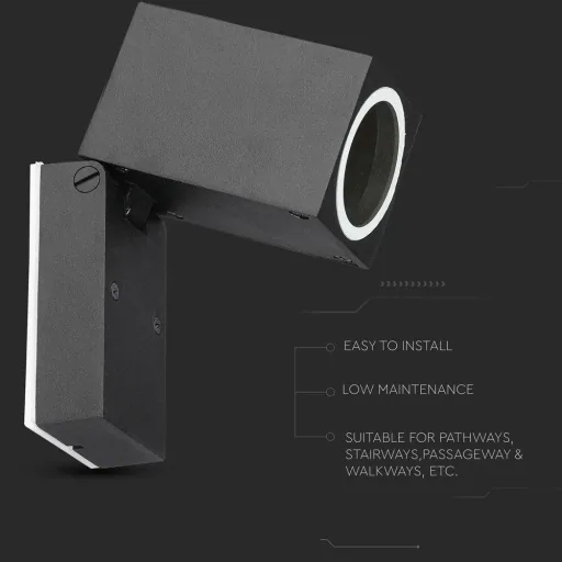 VT-7611 outdoor wall light - adjustable - GU10 - aluminum - IP44