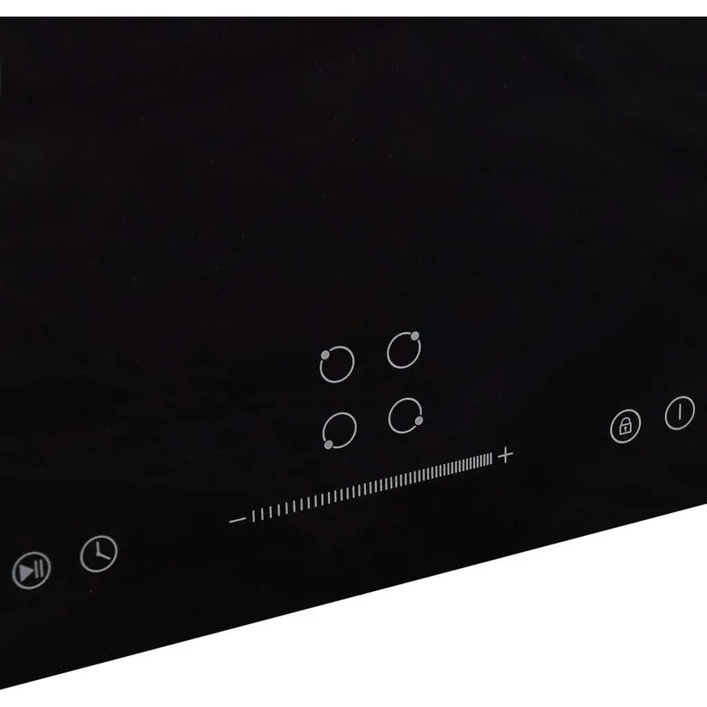 Induction hob 4 zones Touch Control 7000 W 77 cm glass