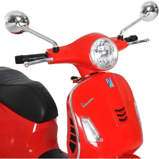 Electric children's motorcycle VESPA children's car white red