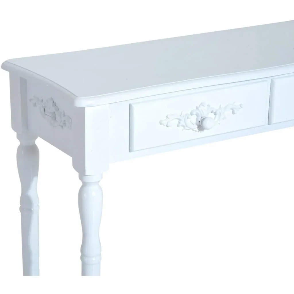 Console table console side table hallway poplar wood white