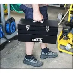 Metal folding tool box - 460x200x225 mm